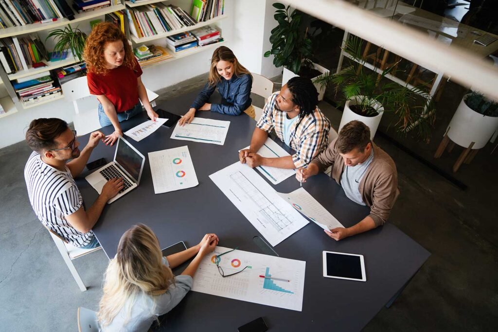 Traffa Digital team collaborating on a project